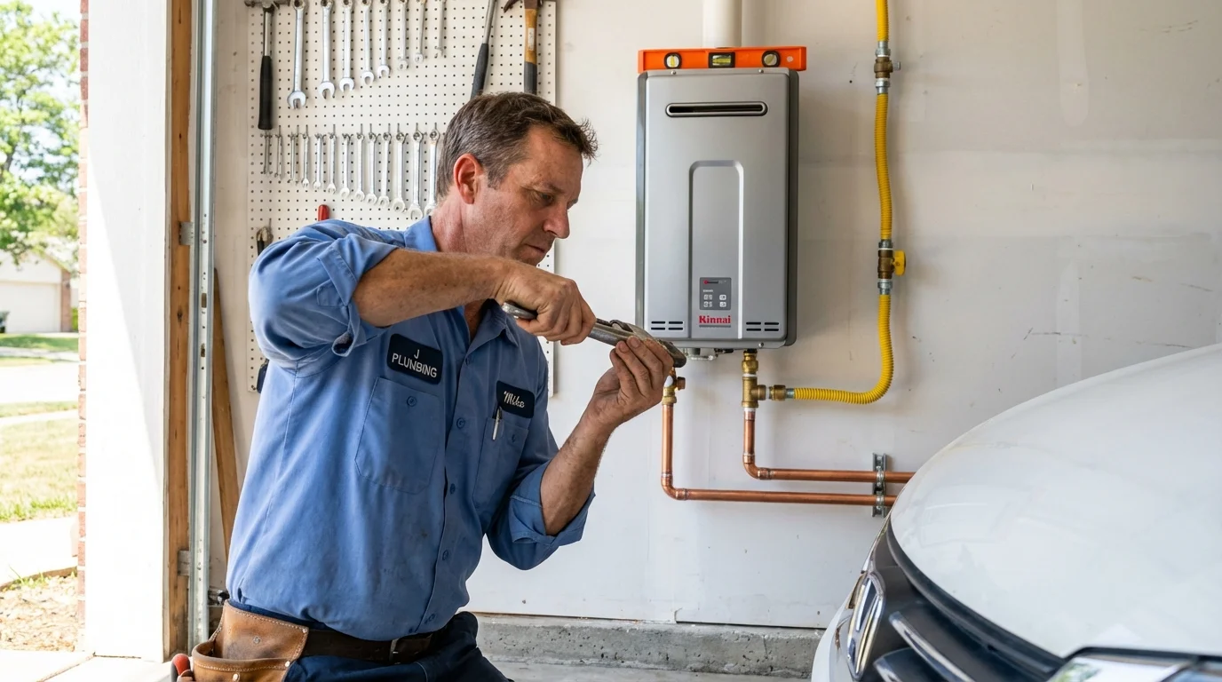 Tankless water heater installation by a Johns Plumbing LLC plumber in Toppenish